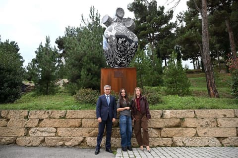 Leyla Əliyeva Şamaxıda “Capybara Azerbaijan” fermasında olub