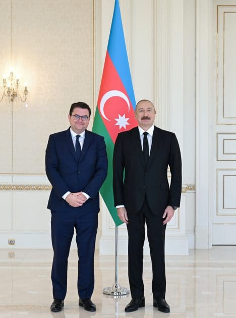 Prezident İlham Əliyev Avstriyanın Azərbaycanda yeni təyin olunmuş səfirini qəbul edib