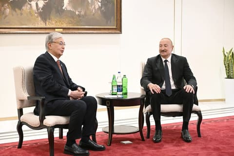 President Ilham Aliyev meets with Tokayev in Bishkek - UPDATED 3