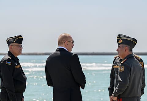 President Ilham Aliyev visits Naval Forces
