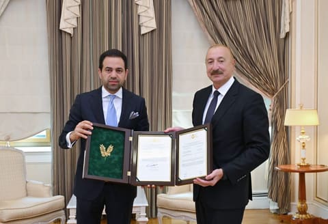 Prezident İlham Əliyev Müsəlman Ağsaqqalları Şurasının baş katibini qəbul edib