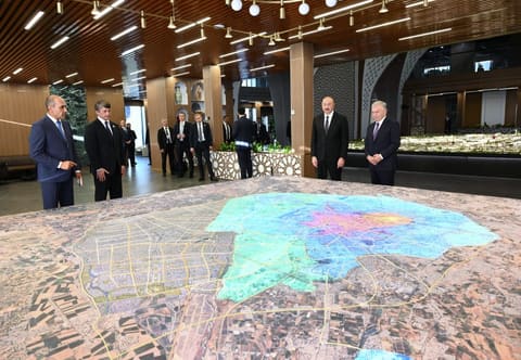 President Ilham Aliyev views Uzbekistan's largest urban development project 'New Tashkent'