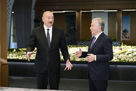 President Ilham Aliyev views Uzbekistan's largest urban development project 'New Tashkent'