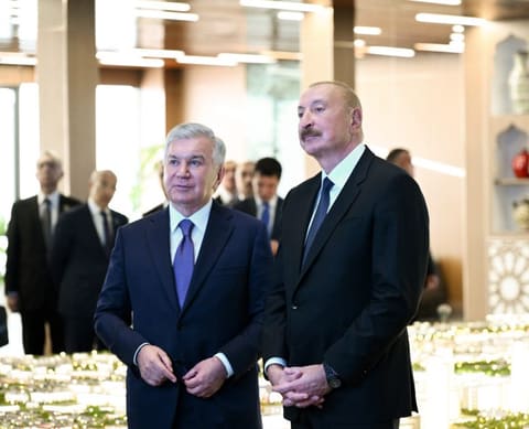 President Ilham Aliyev views Uzbekistan's largest urban development project 'New Tashkent'