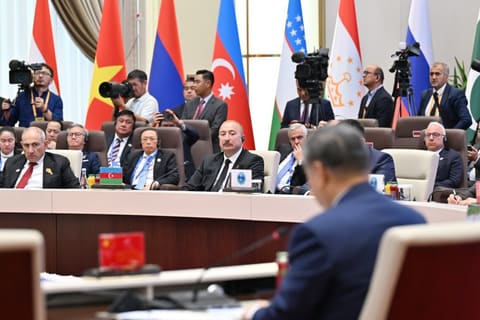 President Ilham Aliyev participates in "SCO plus" format meeting - UPDATED