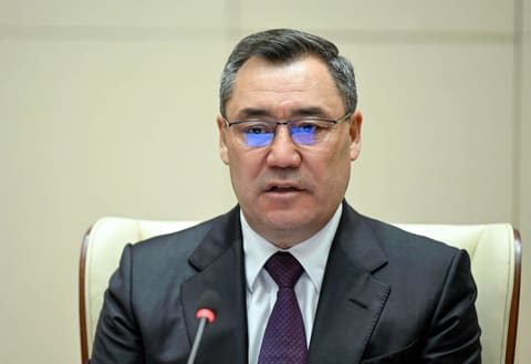 Sadır Japarov Sahibə Qafarovanı qəbul edib - YENİLƏNİB