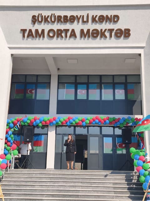 Cəbrayılda yeni fəaliyyətə başlayan Şükürbəyli kənd tam orta ümumtəhsil məktəbində ilk dərs günü - FOTO