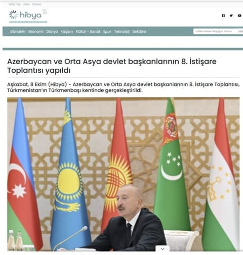 Türkiyə mediası Azərbaycan Prezidentinin Türkmənistana səfərini geniş işıqlandırıb