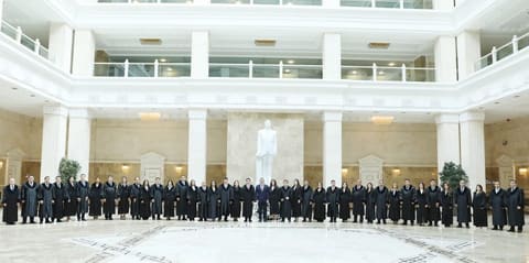 Yeni təyin olunmuş hakimlər Ali Məhkəmədə and içiblər