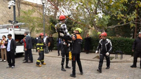 "İçərişəhər" Dövlət Tarix-Memarlıq Qoruğunun ərazisində taktiki-xüsusi təlim keçirilib