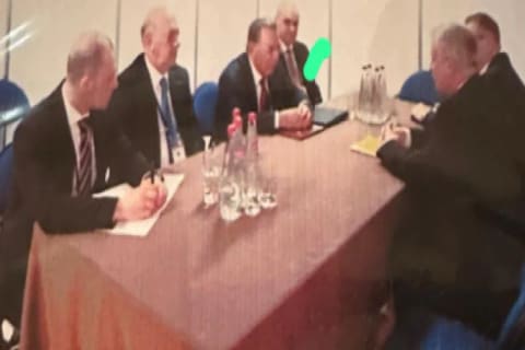 Ramiz Mehdiyevin və oğlunun Patruşevlə görüşünə dair fotoları yayılıb