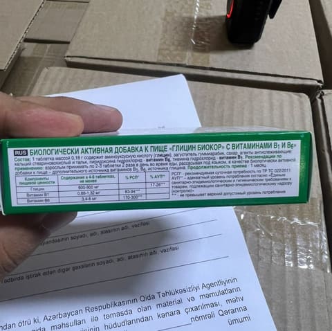 İdxal olunan bioloji aktiv qida məhsulunun normativ tələblərə cavab vermədiyi aşkarlanıb