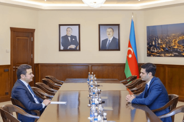 Samir Rzayev IV "Yüksəliş" müsabiqəsinin qalibi ilə görüşüb