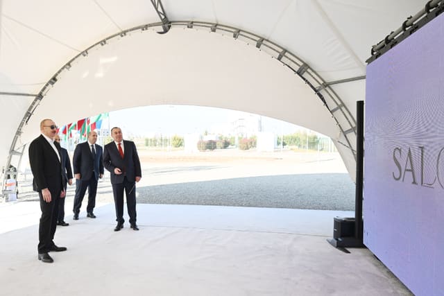 Prezident Ağdam Sənaye Parkında "Saloğlu Qarabağ" MMC-nin istehsal müəssisəsinin təməlini qoyub