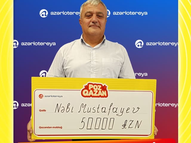 "OBA" marketlər şəbəkəsindən alınan lotereya bileti 50 000 AZN uduş gətirdi