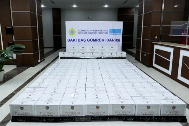 Ölkəyə qanunsuz yollarla gətirilən 1,18 milyon ədəd siqaret ələ keçirilib
