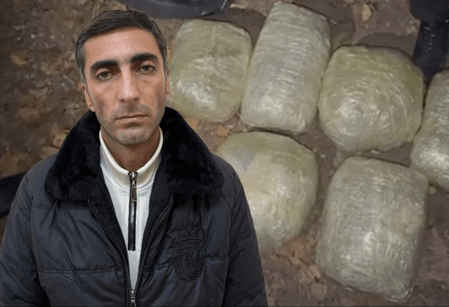 Narkokuryerdən 13 kiloqram marixuana aşkarlanıb