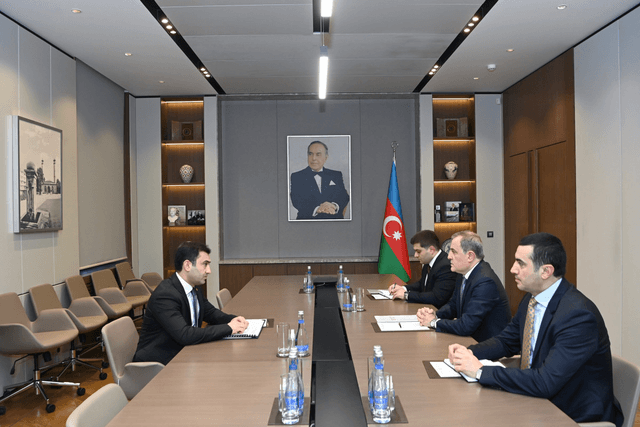 Ceyhun Bayramov Ərgüc Kələntərli ilə görüşüb - Fotolar
