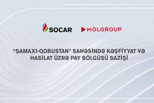 SOCAR və "MOL Group" Şamaxı-Qobustan sahəsində kəşfiyyat və hasilat üzrə pay bölgüsü sazişi imzalayıb