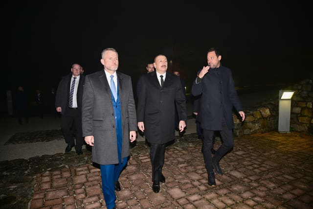 Azərbaycan və Slovakiya prezidentləri Bratislavada Devin qəsrində olublar