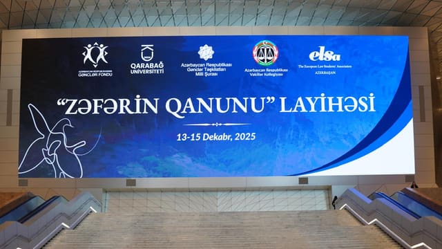 ELSA Azərbaycan təşkilatı “Zəfərin Qanunu” layihəsini həyata keçirib