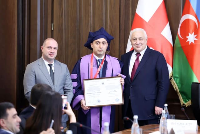 Emin Əmrullayev Gürcüstan Texniki Universitetinin fəxri doktoru adı ilə təltif olunub