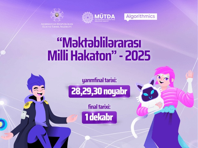 Məktəblilərarası Milli Hakaton 2025-in yarımfinal mərhələsinə son günlər qalır