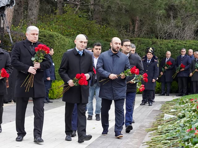 AFFA rəhbərliyi Ulu Öndərin xatirəsini yad edib