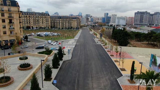 Süleyman Vəzirov küçəsində yenidənqurma işləri tamamlanmaq üzrədir