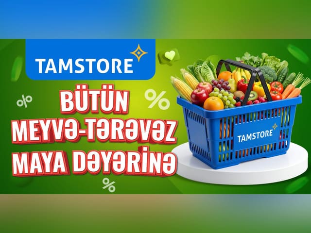 Tamstore meyvə və tərəvəzi maya dəyərinə satacaq