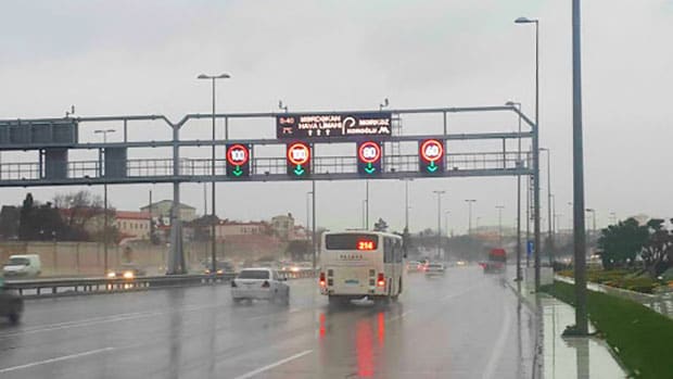 Zığ dairəsi-Hava Limanı yolunda sürət həddi bərpa edilib