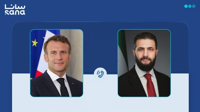 Suriya və Fransa liderləri arasında telefon danışığı olub