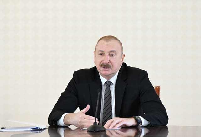 İlham Əliyev: Azad edilmiş ərazilərdə daha iki böyük su anbarının tikintisinə hazırlıq işləri gedir