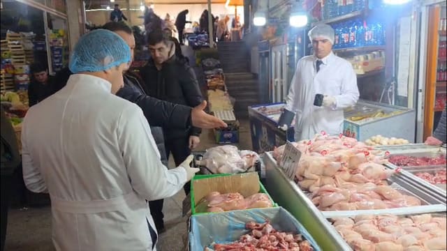 Xırdalan bazarında nöqsanlar aşkarlanıb - VİDEO