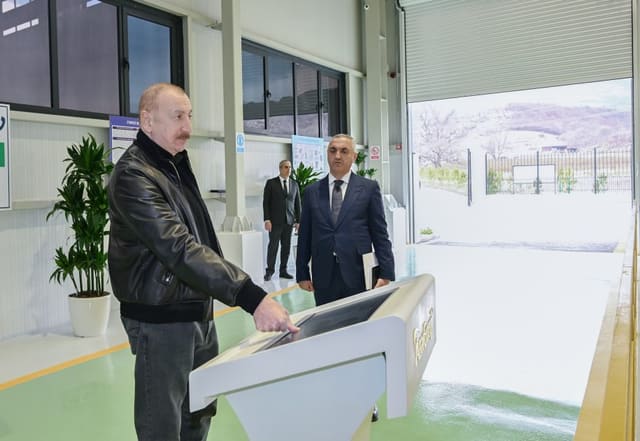  İlham Əliyev Ağdərə rayonunda “Qozlukörpü” Su Elektrik Stansiyasının açılışında iştirak edib - YENİLƏNİB