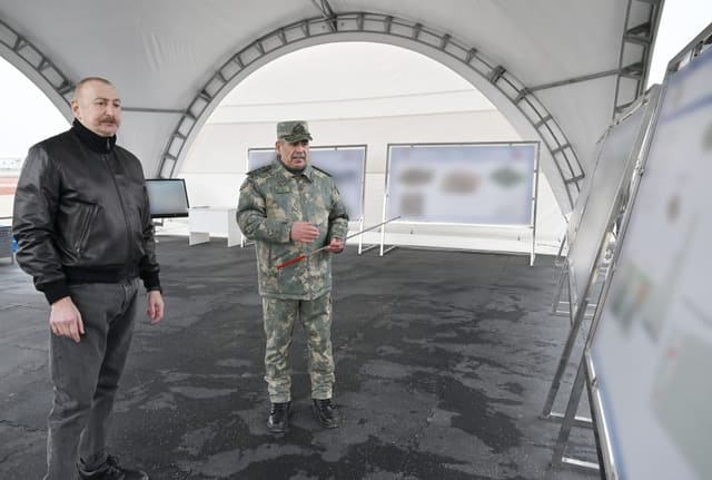 Prezident İlham Əliyev Ağdərə rayonunda Xüsusi Əməliyyat Mərkəzinin təməlini qoyub