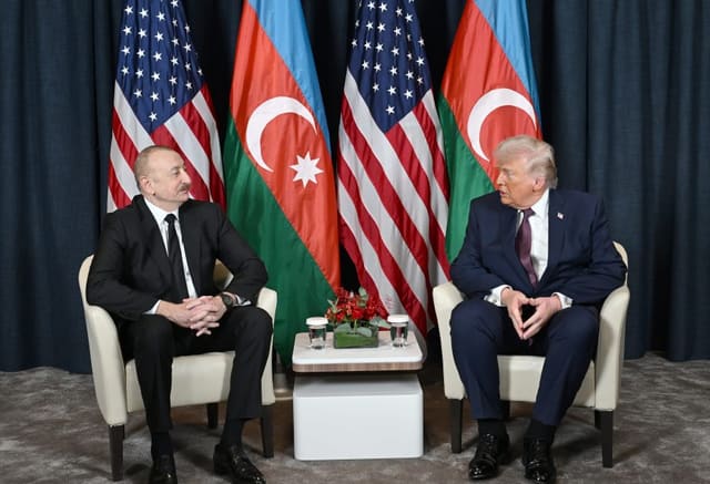 İlham Əliyevlə Donald Tramp arasında görüş keçirilib - YENİLƏNİB 2