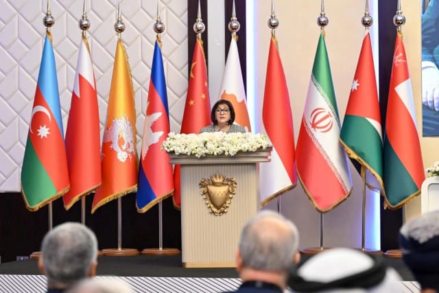 Sahibə Qafarova Asiya Parlament Assambleyasının 16-cı plenar sessiyasında çıxış edib