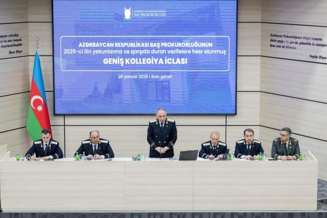 Baş Prokurorluqda Geniş Kollegiya iclası keçirilib