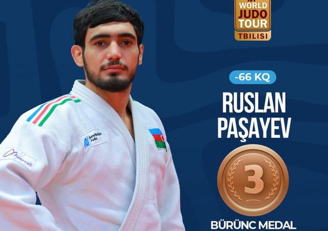 "Böyük Dəbilqə": Azərbaycan cüdoçusu bürünc medal qazandı
