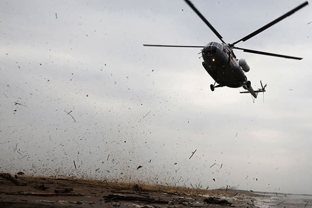 Ukraynada "Mi-24" helikopteri qəza edib