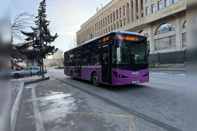 AYNA: 206 nömrəli marşrut üzrə müasir avtobuslar fəaliyyət göstərir