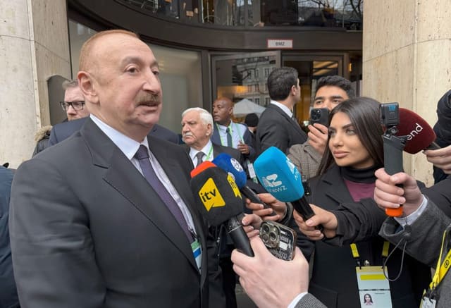 Prezident Münxendə yerli televiziya kanallarına müsahibə verib - VİDEO - YENİLƏNİB