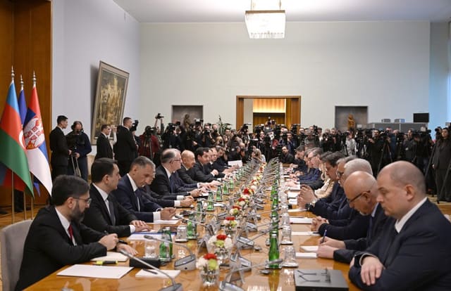 Belqradda Azərbaycan və Serbiya arasında Strateji Tərəfdaşlıq Şurasının 1-ci iclası keçirilib - YENİLƏNİB