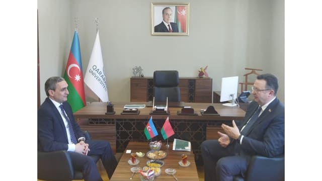 Qarabağ Universitetinin Belarus məktəbləri ilə əməkdaşlığı müzakirə edilib