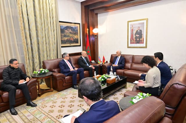 Emin Əmrullayev Mərakeşdə parlament sədri ilə görüşüb