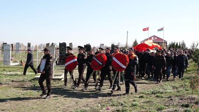 FHN-in xidmət zamanı həlak olan əməkdaşı dəfn edilib - YENİLƏNİB