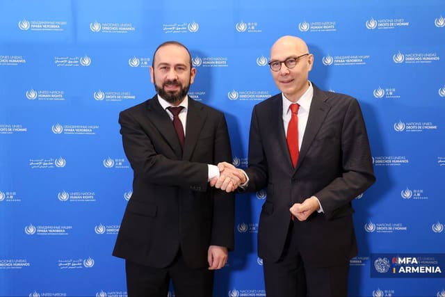Mirzoyan Volker Türk ilə Azərbaycanla normallaşmanı müzakirə edib
