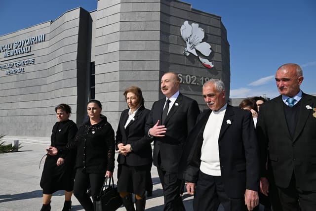 Dövlət başçısının Xocalı Soyqırımı Memorialının açılışında iştirakı ilə bağlı video paylaşılıb
