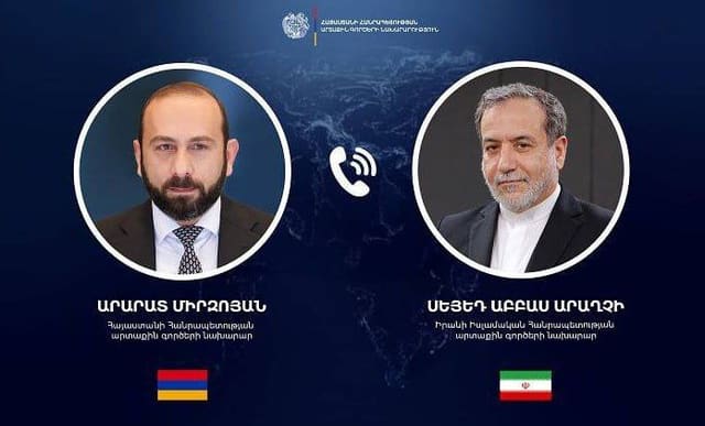 İran və Ermənistan XİN rəhbələri telefon danışığı aparıb